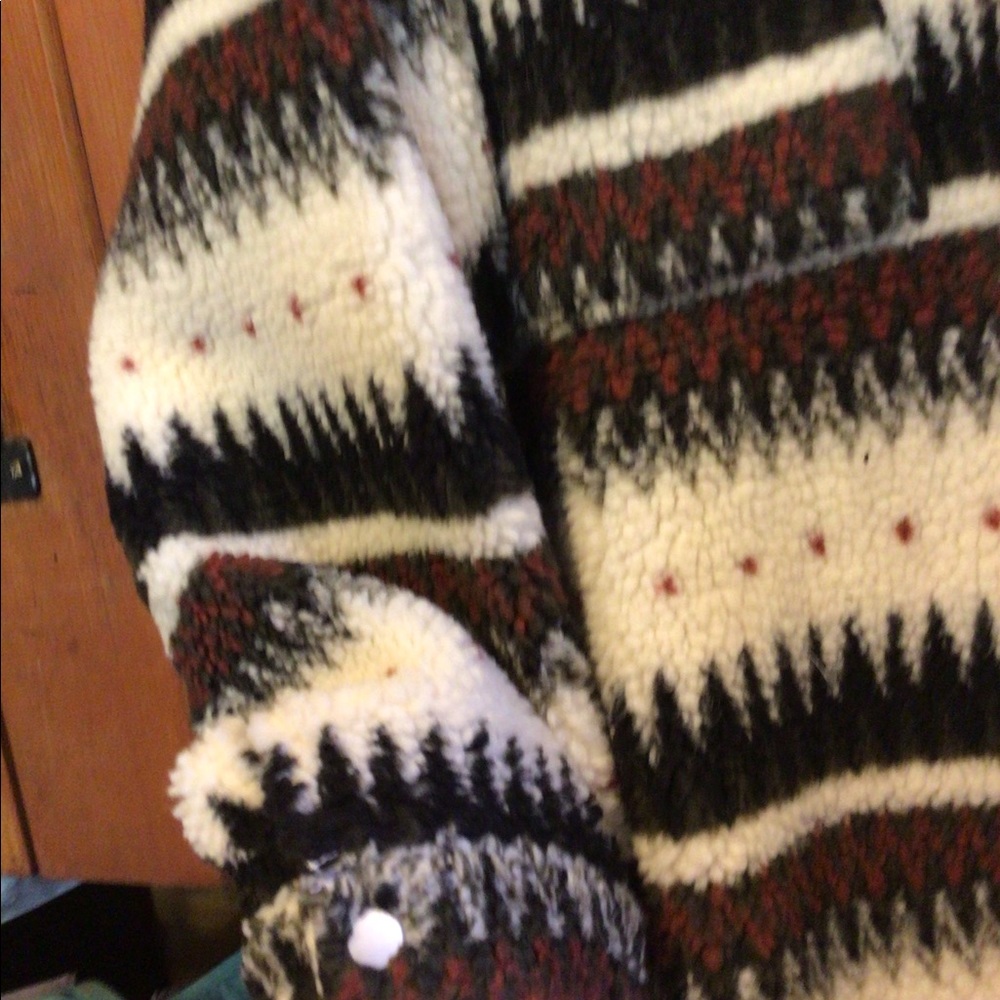 1 left !  SALE Alpine  Snow Over sized plush teddy shacket - Picture 9 of 11